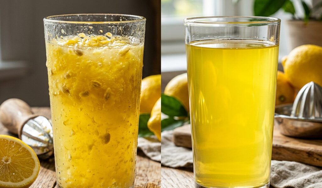 Faut-il choisir un jus de citron industriel avec ou sans pulpe ? Notre avis tranché