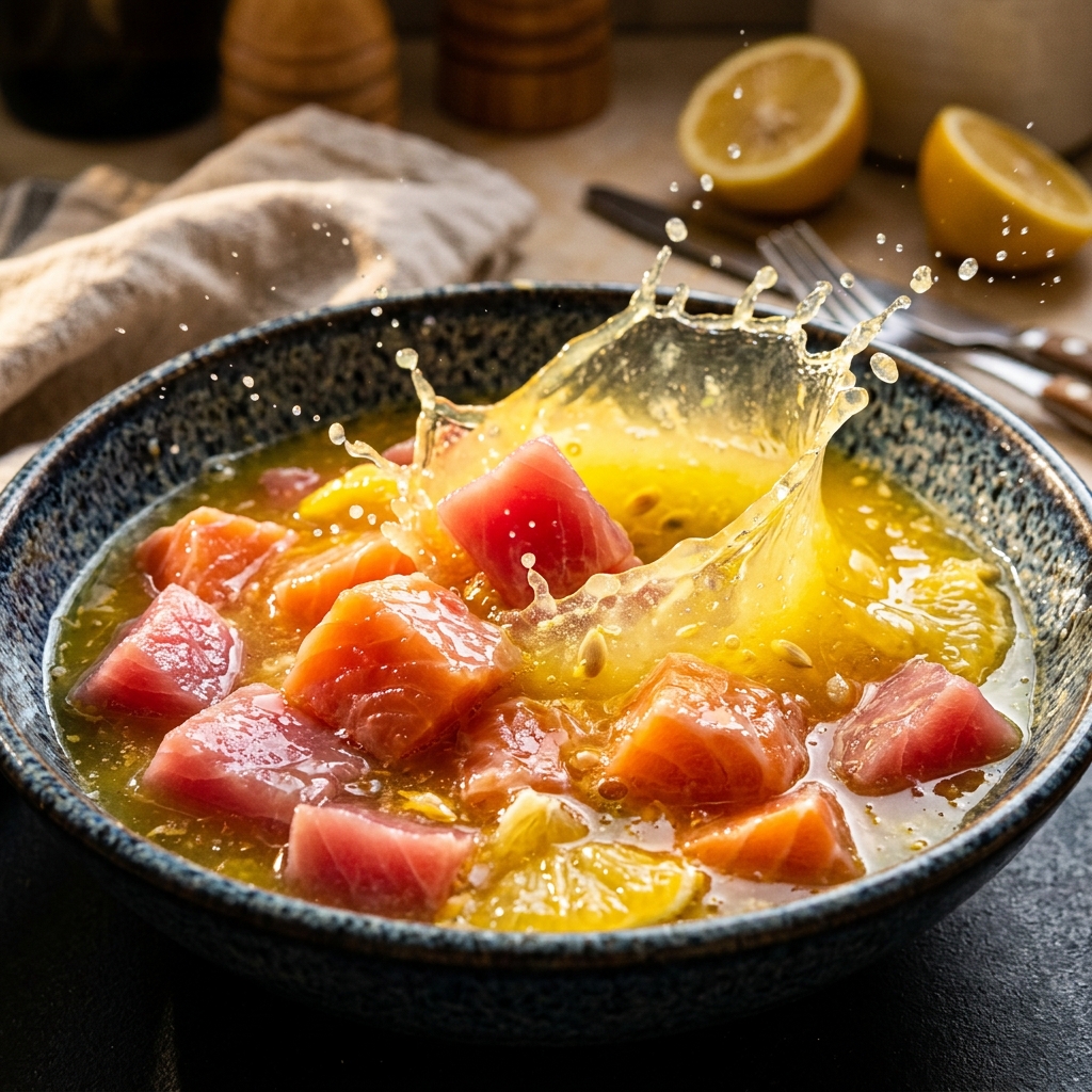 Ceviche et tartares : le jus de citron “cuit-il” vraiment le poisson cru ?